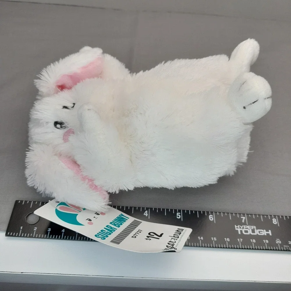 Hello I'm Sugar Bunny Plush White Rabbit Stuffed Animal 7 inch New with Tags